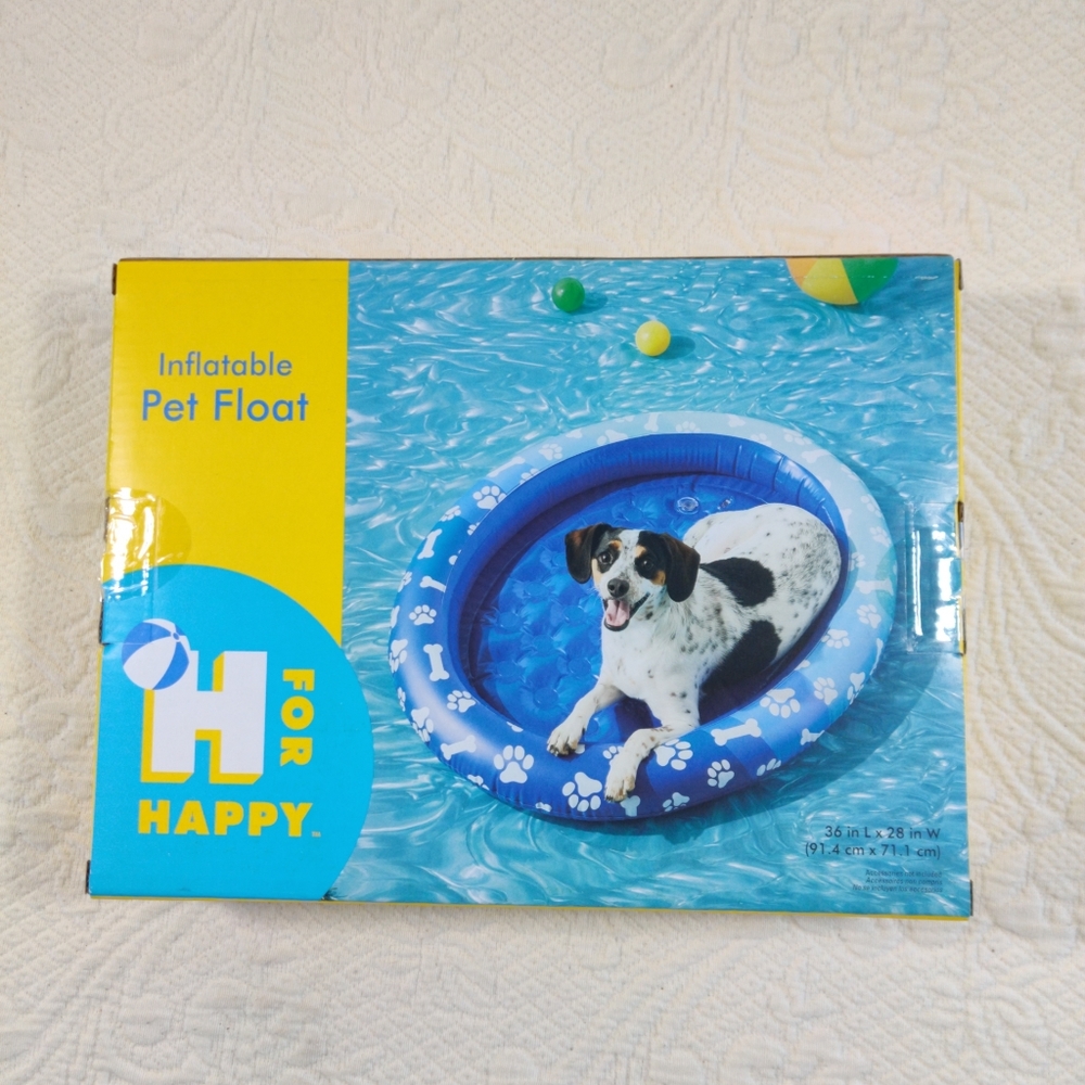 Inflatable Puncture Resistant Puppy Dog Floating Pool Pet Float 36" X 28" New - Picture 2 of 10